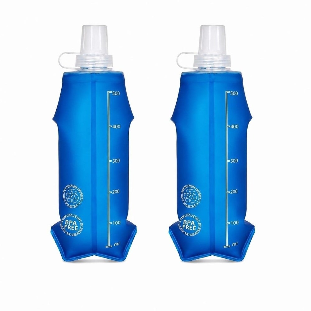 Water Bag Collapsible - 2개 세트, 휴대하기 편리한 TPU 소재의