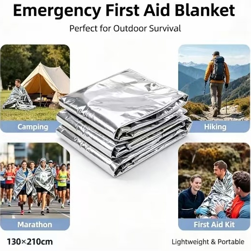 비상용 마일라 보온 담요, 은색 호일 우주 생존 담요, - Emergency Mylar Tent 리뷰 및 가격